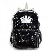 New Cute LED Unicorn School Bag Glitter Reversible Sequin Backpack For Kids